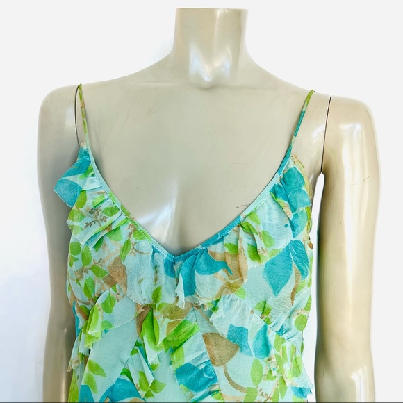 ZARA SILK CHIFFON TOP - Picture 6 of 10